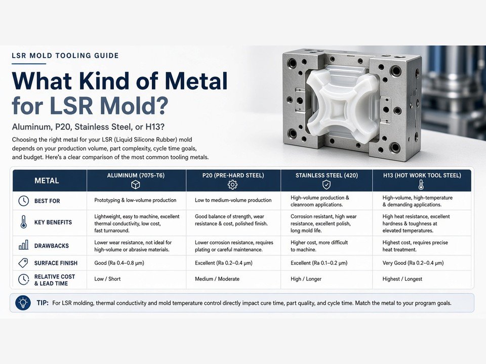 Welches Metall eignet sich für LSR-Formen