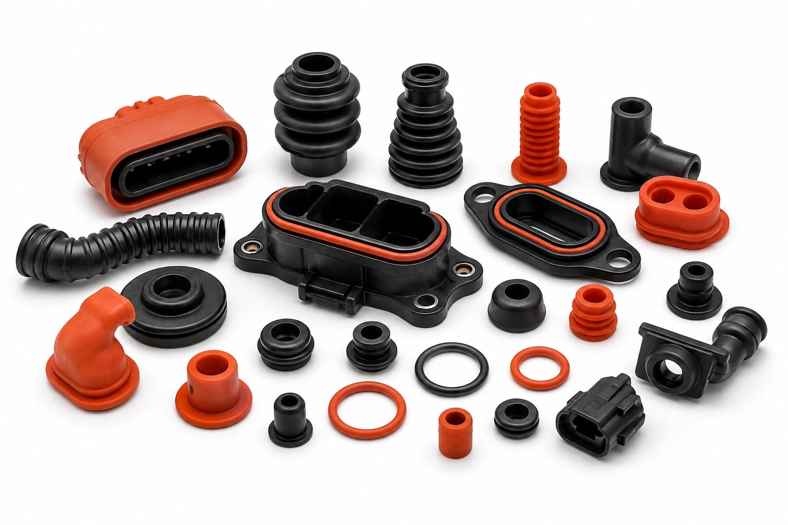 Automotive silicone components