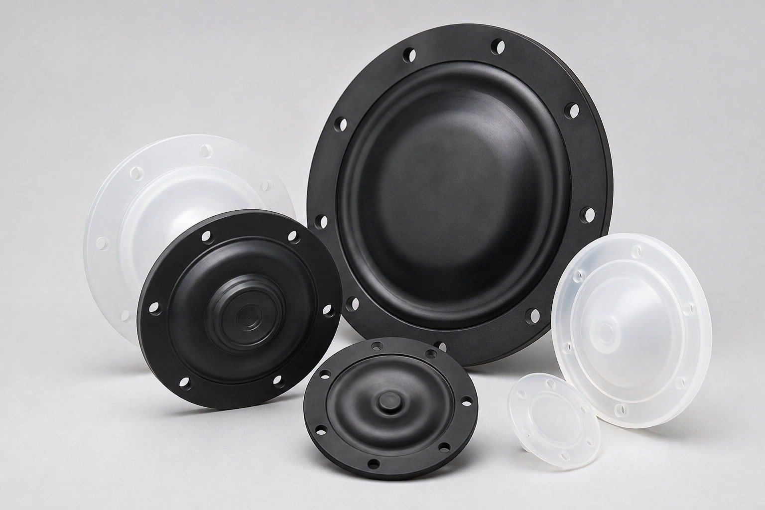Custom liquid silicone rubber diaphragms manufactured by LSRParts